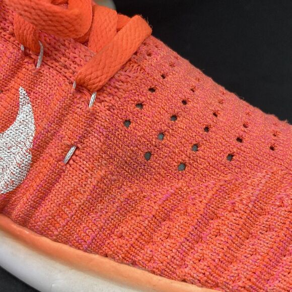 Nike Free RN Flyknit -Women's Sz 7.5 -Orange Knit -Low Running Shoes- 831070-801 - Picture 6 of 10